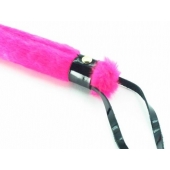 Нежная плеть с розовым мехом BDSM Light - 43 см. - БДСМ Арсенал - купить с доставкой в Жуковском