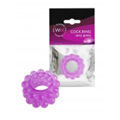 Лиловое эрекционное кольцо с 2 рядами стимулирующих шариков - Erowoman-Eroman - в Жуковском купить с доставкой