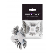 Эластичное эрекционное кольцо с черными «ресничками» - Sextaz - в Жуковском купить с доставкой