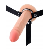 Мужской полый страпон на регулируемых ремнях - 18,5 см. - Sex Expert - купить с доставкой в Жуковском