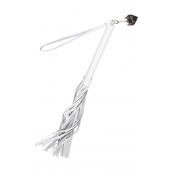 Белая кожаная плеть - 50 см. - Pecado - купить с доставкой в Жуковском