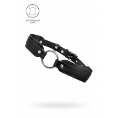 Черный кожаный чокер-ошейник со скруглёнными углами - Pecado - купить с доставкой в Жуковском