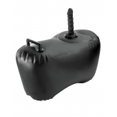 Черное надувное кресло с платформой для фиксации дилдо Body Dock Inflatable Love Seat - Pipedream - купить с доставкой в Жуковском