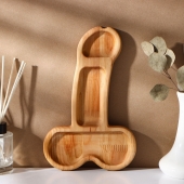 Деревянное блюдо для подачи в форме члена (25 х 16,5 х 1,7 см) - Сима-Ленд - купить с доставкой в Жуковском