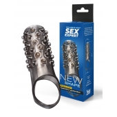 Дымчатая насадка на пенис с выпуклостями - 12 см. - Sex Expert - в Жуковском купить с доставкой
