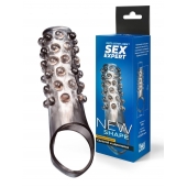 Дымчатая насадка на пенис с выпуклостями - 11 см. - Sex Expert - в Жуковском купить с доставкой