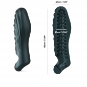 Серая силиконовая насадка на пенис с подхватом Manwan Ryzer - Manwan - в Жуковском купить с доставкой