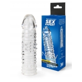 Прозрачная закрытая насадка на пенис - 17 см. - Sex Expert - в Жуковском купить с доставкой