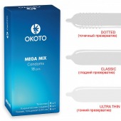 Презервативы OKOTO Mega Mix - 18 шт. - Sitabella - купить с доставкой в Жуковском