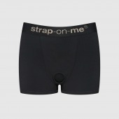 Черные трусики-боксеры для фиксации насадок Strap-on-me Harness Lingerie Allure - size XS - Strap-on-me - купить с доставкой в Жуковском