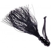 Черная силиконовая плетка - 25,4 см. - Boys of Toys - купить с доставкой в Жуковском