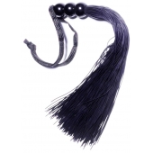 Черная силиконовая плетка - 25,4 см. - Boys of Toys - купить с доставкой в Жуковском