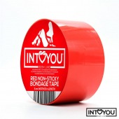 Красный скотч для фиксации Non-Sticky Bondage Tape - 15 м. - Intoyou - купить с доставкой в Жуковском