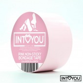 Розовый скотч для фиксации Non-Sticky Bondage Tape - 15 м. - Intoyou - купить с доставкой в Жуковском