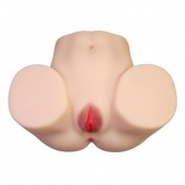 Телесный мастурбатор с 2 любовными отверстиями Olivia - Baile - в Жуковском купить с доставкой