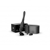 Черная секс-машина с функцией нагрева, насадками и присоской Sesh - Zalo - купить с доставкой в Жуковском