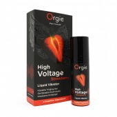 Жидкий вибратор Orgie High Voltage Strawberry - 15 мл. - ORGIE - купить с доставкой в Жуковском