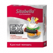 Стимулирующая насадка Sitabella Extender  Красный молодец - Sitabella - купить с доставкой в Жуковском