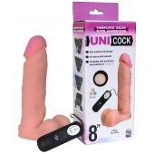 Фаллическая насадка Харнесс UNICOCK 8  с вибрацией - 20 см. - LOVETOY (А-Полимер) - купить с доставкой в Жуковском