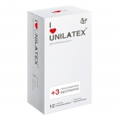 Ультратонкие презервативы Unilatex Ultra Thin - 12 шт. + 3 шт. в подарок - Unilatex - купить с доставкой в Жуковском