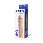 Насадка с ярко выраженной головкой и рельефным стволом - 19 см. - A-toys - в Жуковском купить с доставкой