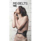 Пояс с клёпками Yona Black - Rebelts - купить с доставкой в Жуковском