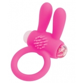 Розовое эрекционное виброкольцо A-toys с ушками - A-toys - в Жуковском купить с доставкой