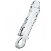 Прозрачная насадка с петлёй для фиксации - 14 см. - ToyFa - в Жуковском купить с доставкой