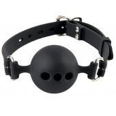 Силиконовый кляп-шар с отверстиями для дыхания Silicone Breathable Ball Gag Small - Pipedream - купить с доставкой в Жуковском