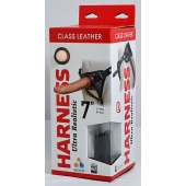 Насадка-фаллоимитатор на кожаных трусиках Harness Ultra Realistic 7  - 18 см. - LOVETOY (А-Полимер) - купить с доставкой в Жуковском