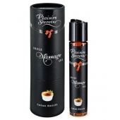 Массажное масло с ароматом крем брюле Huile de Massage Gourmande Creme Brulée - 59 мл. - Plaisir Secret - купить с доставкой в Жуковском