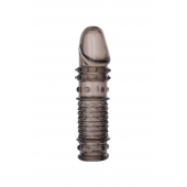 Дымчатая закрытая насадка ToyFa XLover с чешуйками и пупырышками - 13,5 см. - ToyFa - в Жуковском купить с доставкой