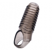 Дымчатая насадка с рёбрышками и подхватом мошонки ToyFa XLover - 12,5 см. - ToyFa - в Жуковском купить с доставкой