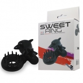 Чёрное эрекционное виброкольцо Sweet Ring с дельфинчиком - Baile - в Жуковском купить с доставкой