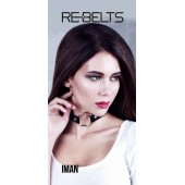 Чёрный чокер-кляп Iman Black - Rebelts - купить с доставкой в Жуковском
