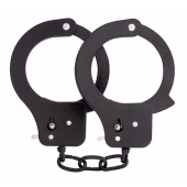 Чёрные наручники из листового металла BONDX METAL CUFFS BLACK - Dream Toys - купить с доставкой в Жуковском