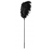 Стек с большим чёрным пером Large Feather Tickler - 65 см. - Blush Novelties - купить с доставкой в Жуковском