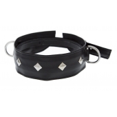 Полиуретановый ошейник с пуклями и D-кольцами Collar with Studs - Blush Novelties - купить с доставкой в Жуковском