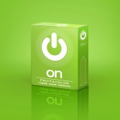 Цветные ароматизированные презервативы ON) Fruit   Color - 3 шт. - ON) - купить с доставкой в Жуковском