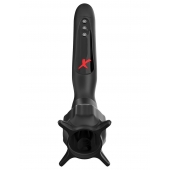 Чёрный вибростимулятор для головки члена с эффектом всасывания Vibrating Roto-Sucker - Pipedream - в Жуковском купить с доставкой
