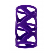 Фиолетовая насадка-сетка на пенис - 7,5 см. - A-toys - в Жуковском купить с доставкой