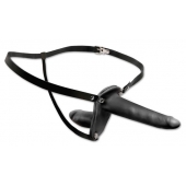 Женский страпон с вагинальной пробкой Double Penetrix Strap-on - 15 см. - Pipedream - купить с доставкой в Жуковском