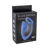 Синее эрекционное кольцо с анальной пробкой Button Anal Plug - Lola Games - в Жуковском купить с доставкой