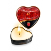 Массажная свеча с ароматом клубники Bougie Massage Candle - 35 мл. - Plaisir Secret - купить с доставкой в Жуковском