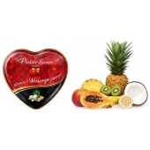 Массажная свеча с ароматом экзотических фруктов Bougie Massage Candle - 35 мл. - Plaisir Secret - купить с доставкой в Жуковском