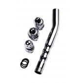 Металлический анальный душ с тремя насадками - ToyFa - купить с доставкой в Жуковском