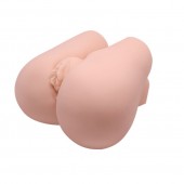 Реалистичный мастурбатор с вибрацией и двумя тоннелями - вагиной и анусом - Baile - в Жуковском купить с доставкой