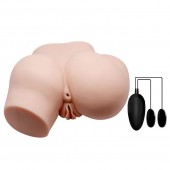 Телесный полуторс с двумя любовными тоннелями и вибрацией - Baile - в Жуковском купить с доставкой