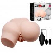 Телесный полуторс с двумя любовными тоннелями и вибрацией - Baile - в Жуковском купить с доставкой