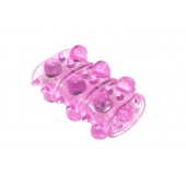 Розовая насадка на пенис Rings Armour - Lola Games - в Жуковском купить с доставкой